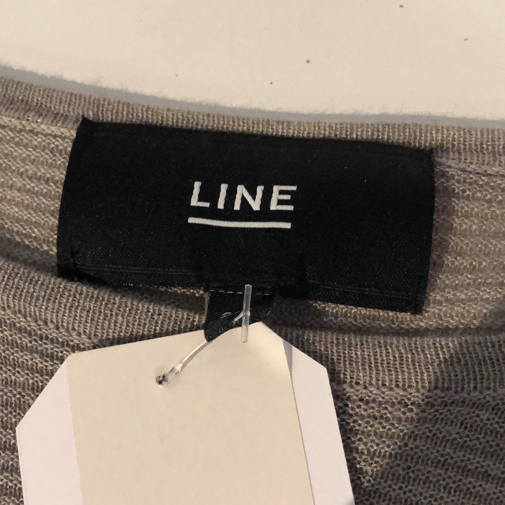 Line The Label Taupe Lightweight Ribbed Sweater - Picture 8 of 9